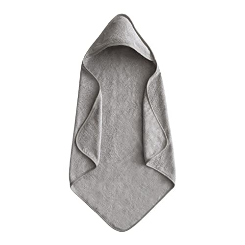 mushie Baby Hooded Towel | Organic Cotton (Gray)