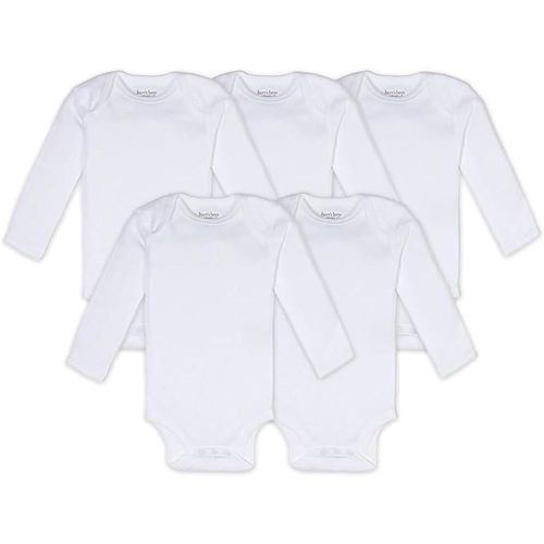 Burt's Bees Baby Organic Cotton Bodysuits – Baby Boy & Girl Short and Long Sleeve One-Pieces, 5-Pack