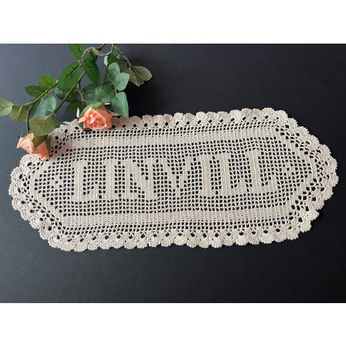 Name Doily, Personalized Handmade Cotton Gift