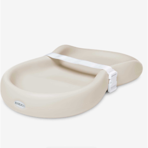 Keekaroo Peanut Changer Baby Vanilla– The Original Made in USA Easy-to-Clean Changing pad and The only Shell Over Foam, Fully Water Repellant