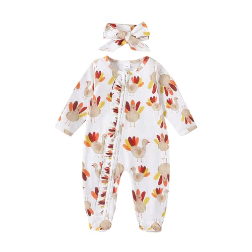 Doisbetthsay Halloween Newborn Baby Girl Clothes Infant Long Sleeve Romper Jumpsuit Bodysuit Christmas Outfits
