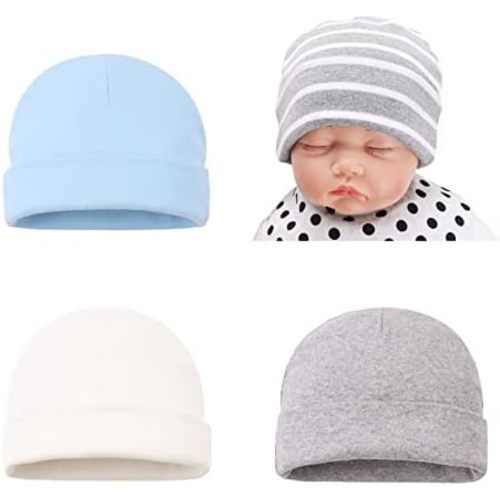 Bamery Cotton Baby Girl Hat Preemie Boys Beanie Newborn Hospital Hats Winter Infant Hats for Girls