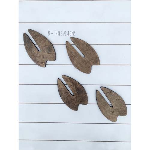 Wooden Deer Footprints, Deer Wall Decor, Kids Room Decor - Etsy