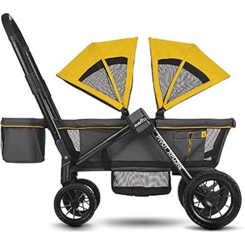 Amazon.com: Evenflo Pivot Xplore All-Terrain Stroller Wagon (Adventurer Gray)