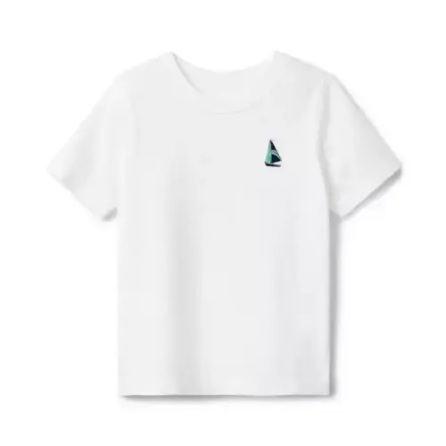 Embroidered Sailboat Tee
