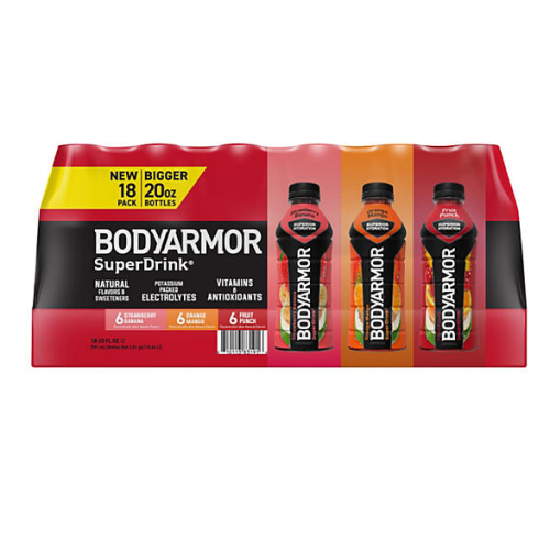 BODYARMOR Sports Drink Variety Pack 20 fl. oz., 18 pk.
