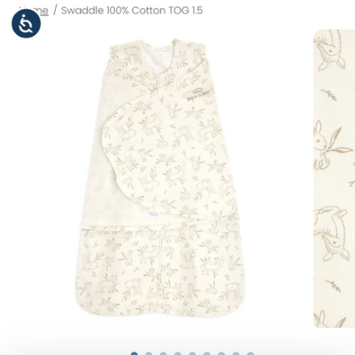 100% Cotton Baby Swaddle Forest Lullaby | Newborn | HALO US