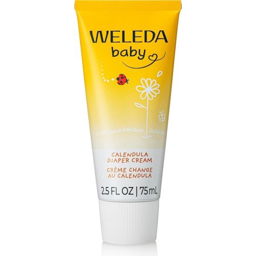 Weleda Baby Calendula Diaper Cream, 2.8 Fluid Ounce, Plant Rich Protection with Calendula, Chamomile, Sweet Almond Oil, Lanolin and Zinc Oxide