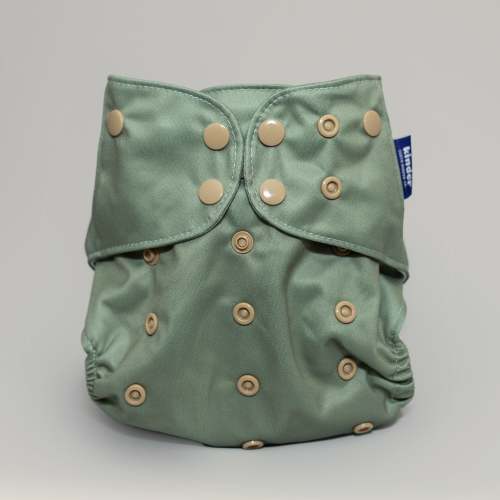 Solid Color: Essentials Pocket Cloth Diaper with Athletic Wicking Jersey, Grows with your Baby