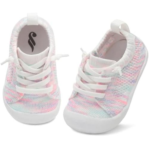 JIASUQI Baby Shoes for Toddler Boys Girls Sneakers Slip on Walking Shoes for Babies