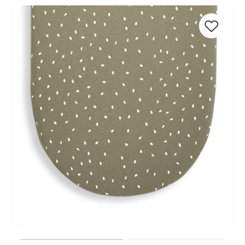 The Little Green Sheep | Organic Moses Basket Fitted Sheet - Juniper Rice ‐ The Little Green Sheep