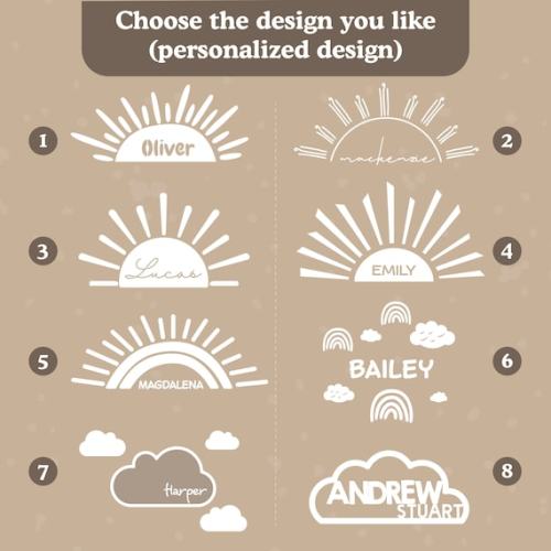 Half Sun Name Sign for Nursery Clouds Personalized Sign Sun Wall Sign Half Sun Boho Sun Nursery Decor Sunshine Sunrise Custom Nursery Decor - Etsy