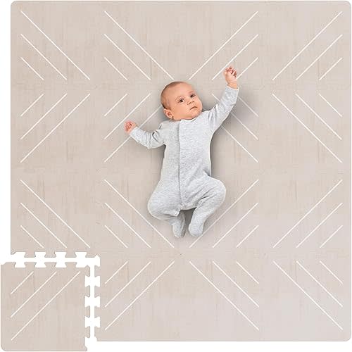 Stylish Foam Baby Play Mat for Your Girl or Boy - Soft Interlocking Puzzle Floor Mat Creates A Safe Play Area for Little Ones - A Beautiful Playmat That Fits Nicely Into Any Playroom