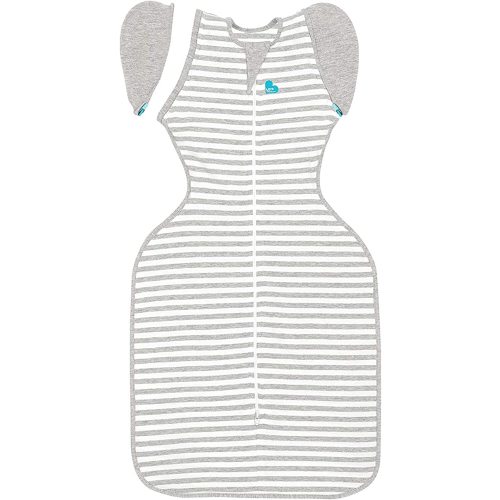 Love to Dream Swaddle UP Transition Bag, Patented Zip-Off Wings, Gently Help Baby Safely Transition from Being Swaddled - Gray