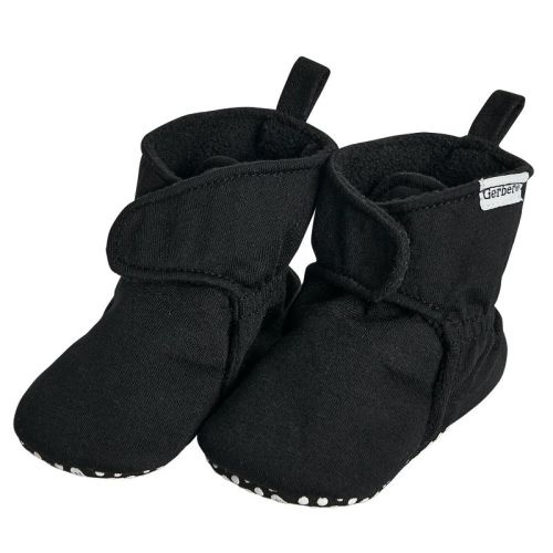 Gerber Baby Soft Booties - Heather Grey - 0-3 Months