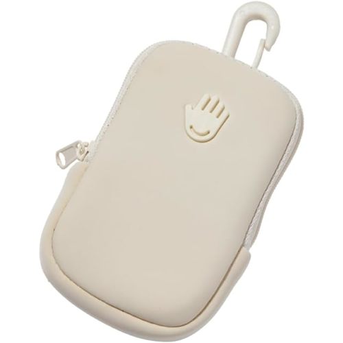 Touchland Touchette Zippered Pouch, Attachable Fashion Accessory with Snap Hook for Power Mist and Glow Mist 1FL OZ, Ivory