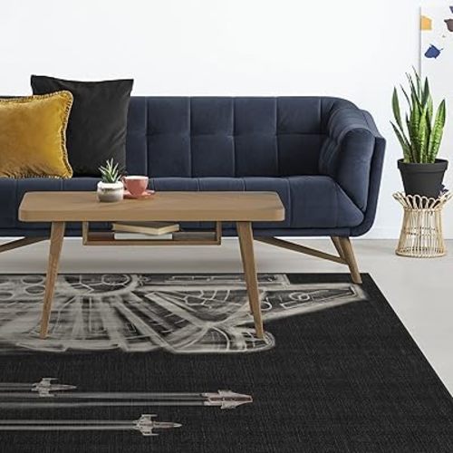 Ruggable x Star Wars Washable 6x9 Area Rug, The Rebellion, Premium Rugs for Living Room, Bedroom, Kitchen, Office, Classroom with Gripper Non Slip Pad