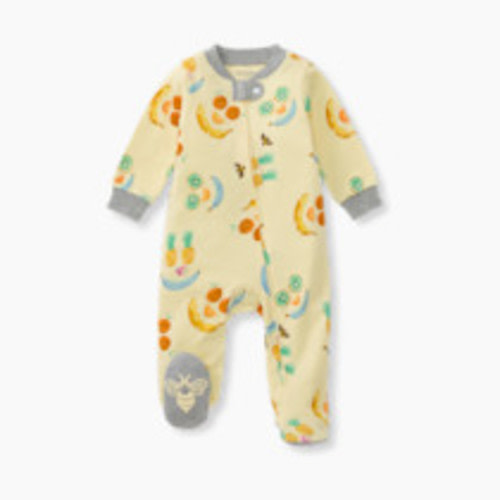 Burt's Bees Baby Organic Sleep & Play Footie Pajamas - Play With Your Food, Newborn