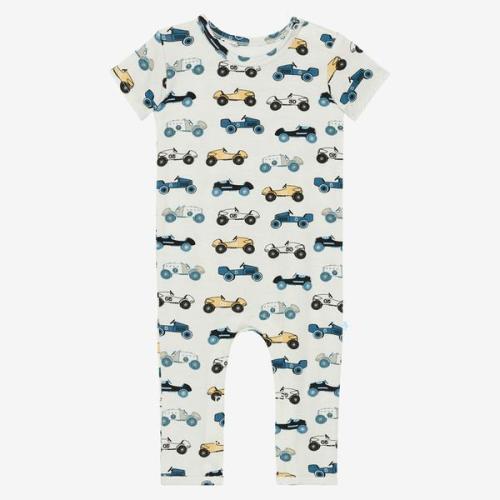 Short Sleeve Romper | Enzo | Vintage Car Romper
