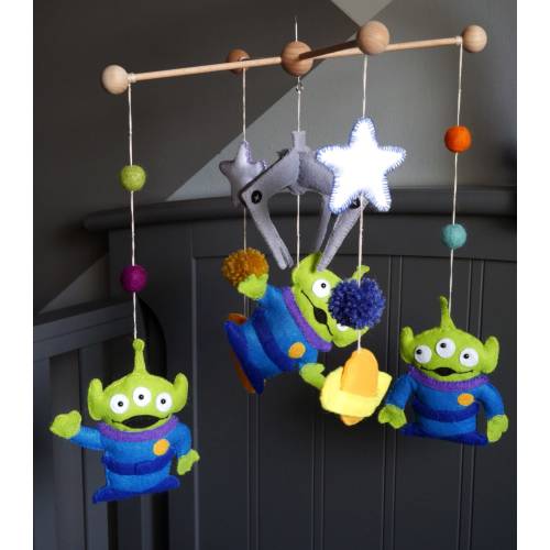 Toy story baby mobile, Disney pixar aliens mobile, nursery toy story, baby decor, expecting mom gift, newborn giftl, crib, Christmas