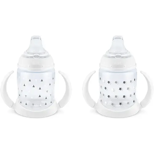 NUK Learner Cup, 6+ Months, Timeless Collection, Amazon Exclusive, 5 Oz, Pack of 2 – BPA Free, Spill Proof Sippy Cup