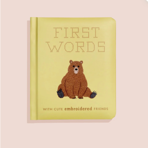 First Words with Cute Embroidered Friends