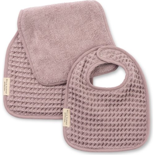 Reversible Bib + Burp Set Orchid - Bella Tunno Bibs & Feeding | Maisonette