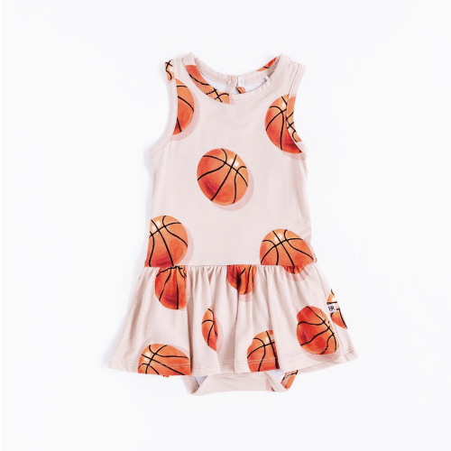 Hoop, There It Is Racer Back Ruffle Dress