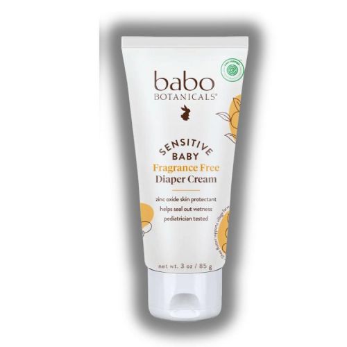 Babo Botanicals Sensitive Baby Diaper Rash Cream Frangrance Free | protects and soothes baby’s delicate skin (3 oz)