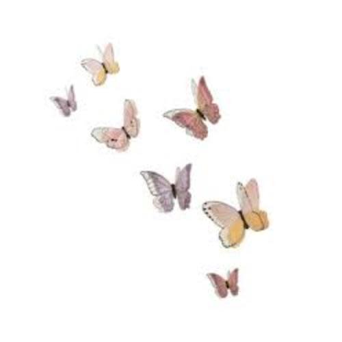 Butterfly Dreams 3-Dimensional Wings Colorful Wall Decals/Stickers – Lambs & Ivy