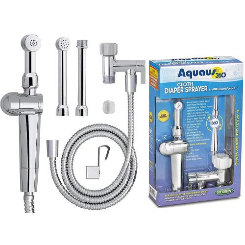 Aquaus Chrome Toilet Mounted Diaper Sprayer