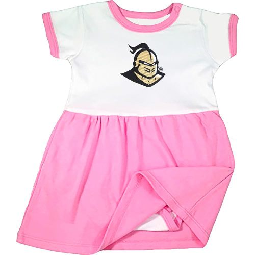 UCF Central Florida Knights Baby Onesie Dress - Pink Trim