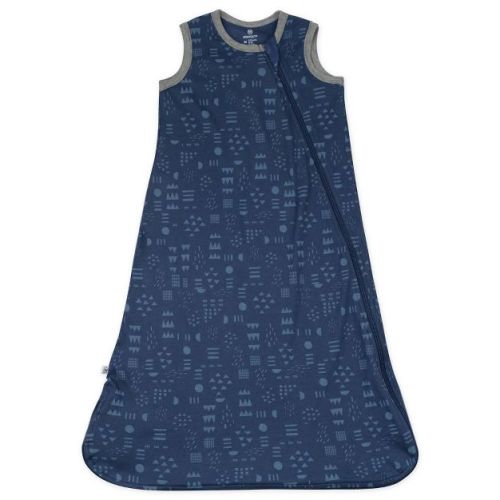 Honest Baby Organic Cotton Interlock Wearable Blanket - Pattern Play Navy M