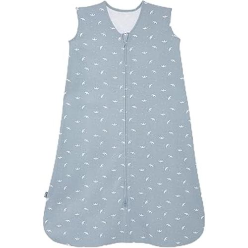 HALO SleepSack, 100% Cotton Wearable Blanket, Swaddle Transition Sleeping Bag, TOG 0.5, Birds, Small, 0-6 Months
