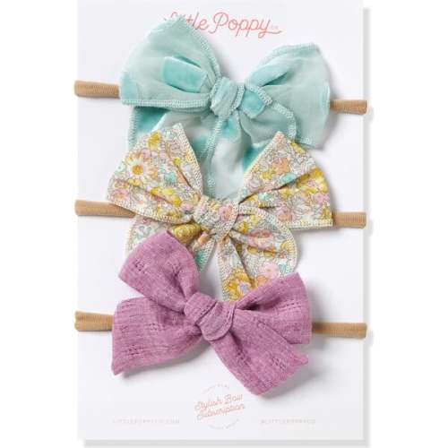 The Harper Original Nylon Bow Set, Multicolor - Little Poppy Co. | Maisonette