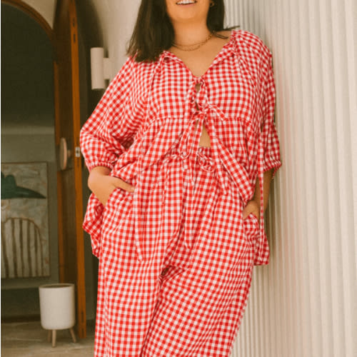 Florence Top | Red Gingham – The Lullaby Club