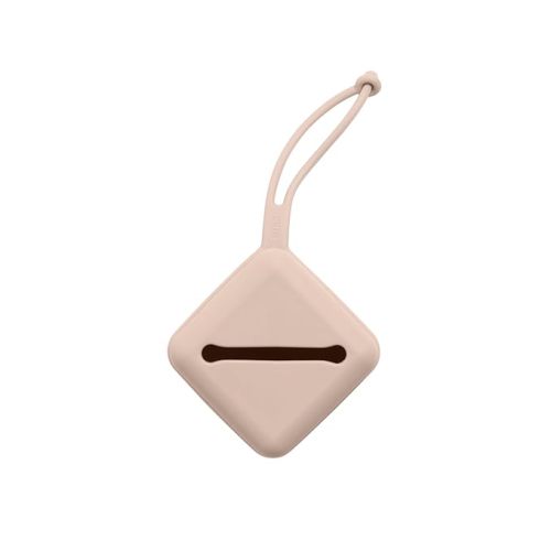 BIBS Pacifier Case with Strap, for Storing and Transporting Soothers, Can Hold up to Three Dummies, 100% BPA Free Food-Grade Material. Blush