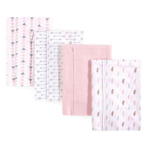 Luvable Friends® 4-Pack Feather Burp Cloth Set in
