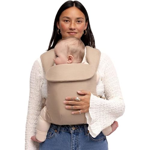 WildBird - Aerial Buckle Carrier - 2-24 Months - Standard (XS-XL) Desert Lark - Front & Back Carry - Cross Straps, Lumbar Support, Headrest, Hip Healthy, Baby Carrier - Baby Essentials - New Mom Gifts