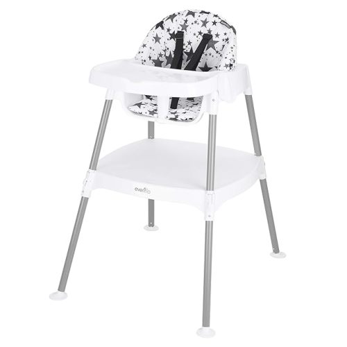 Evenflo 4-in-1 Eat & Grow Convertible High Chair,Polyester - Pop Star Gray