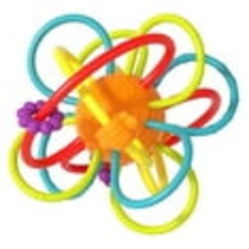 Baby Teething Toys 0-6 Months - Silicone Sensory Rattle Rings Toy for 6 to 12 Month Old Newborn and Infant