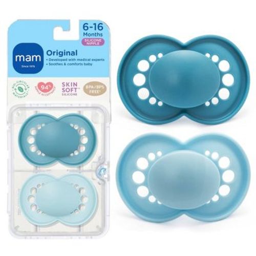MAM Non-Deco Pacifier 6-16 Months - Boy - 2pk