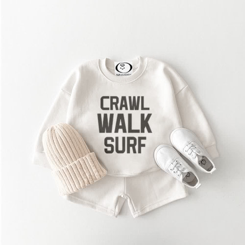 CRAWL WALK SURF Baby 2-Piece Set