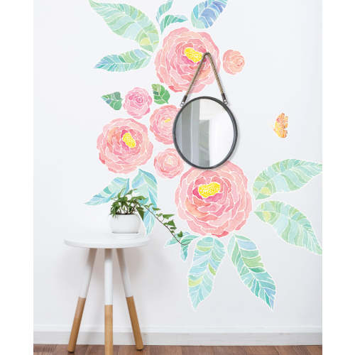 Spring Garden Flower Wall Stickers