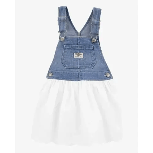 Baby Eyelet Denim Jumper Dress - OshKosh | Carter's