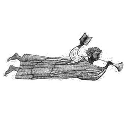 "Young Astronomer" poster by contemporary artist Brian Kershisnik – Kershisnik Prints