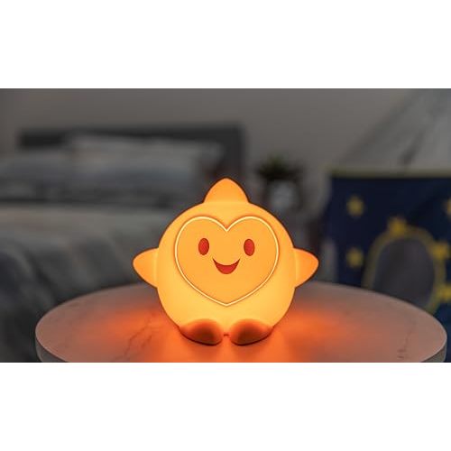 Disney Wish Squishy Light, Night Light for Kids, USB Lamp, Battery Operated, Dimmable, Star Light Ideal for Bedroom, Playroom, Living Room, 79616