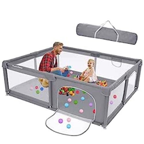 Baby Playpen, 71 x 59 Inches Large Playpen for Babies and Toddlers