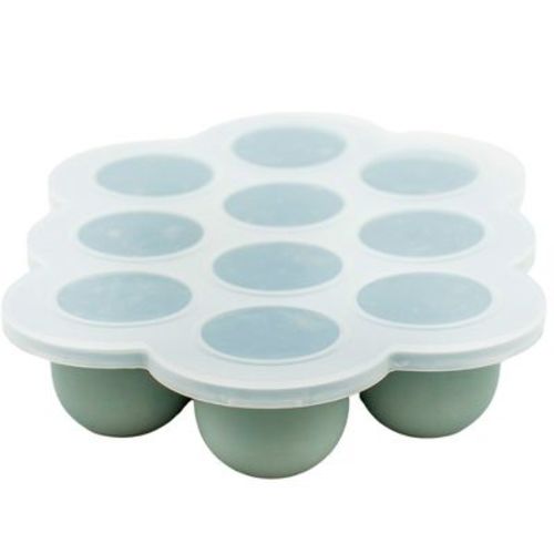 Weesprout Silicone Baby Food Freezer Tray With Clip-on Lid (matte Green, Ten 1.5 Ounce Sections)
