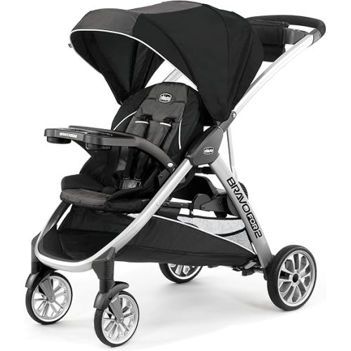 Chicco Bravo For2 Standing/Sitting Double Stroller, Iron